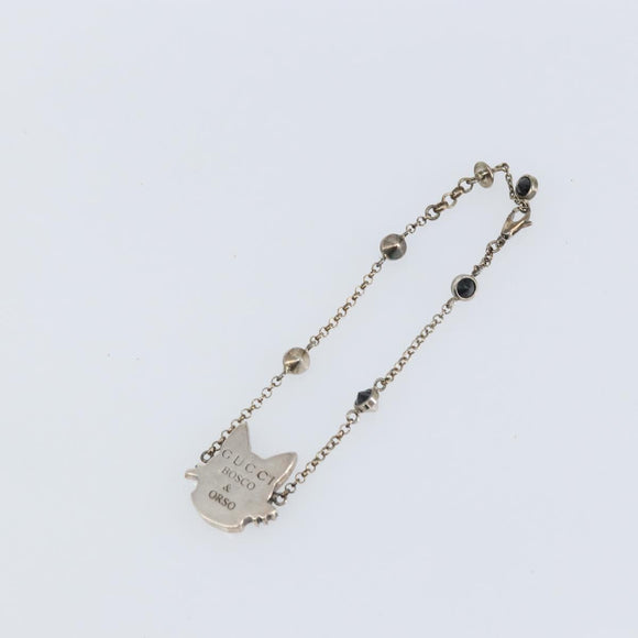GUCCI Bracelet Ag925 BOSCO&ORSO Silver Auth 159492M