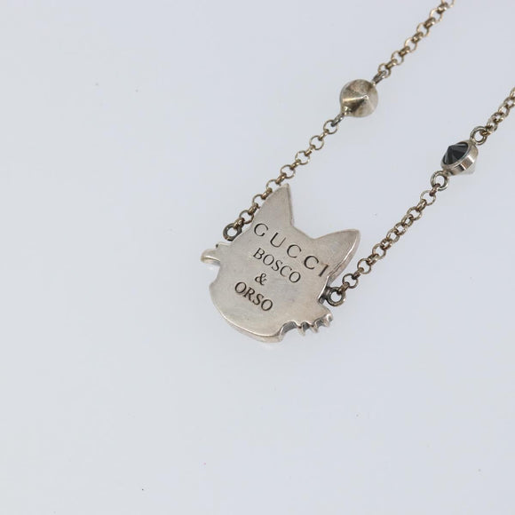 GUCCI Bracelet Ag925 BOSCO&ORSO Silver Auth 159492M