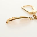 LOUIS VUITTON Porte Cles Cannes Schlüsselanhänger Metall Gold M65383 LV Auth 159493M-10
