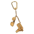 LOUIS VUITTON Porte Cles Cannes Schlüsselanhänger Metall Gold M65383 LV Auth 159493M-2