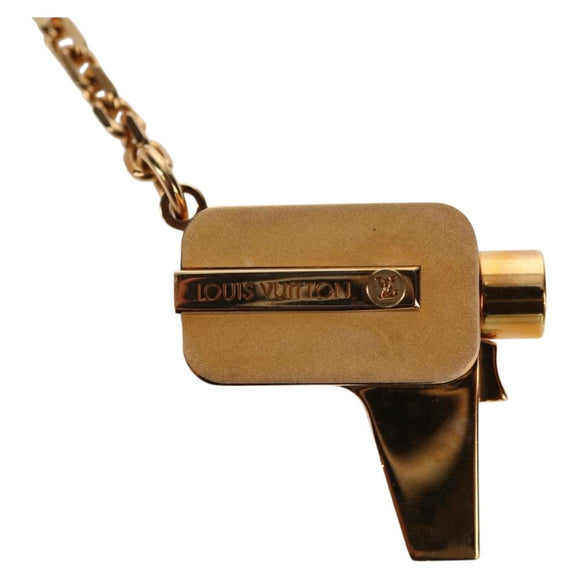 LOUIS VUITTON Porte Cles Cannes Key Holder metal Gold M65383 LV Auth 159493M