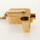 LOUIS VUITTON Porte Cles Cannes Schlüsselanhänger Metall Gold M65383 LV Auth 159493M-7