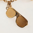 LOUIS VUITTON Porte Cles Cannes Key Holder metal Gold M65383 LV Auth 159493M-8