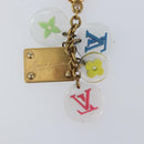 LOUIS VUITTON Porte Cles Fleur Charm metal Multicolor M60046 LV Auth 159494-10