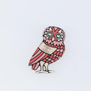 CHANEL Owl Brooch metal Pink CC Auth 159495V-13