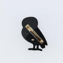 CHANEL Owl Brooch metal Pink CC Auth 159495V-5