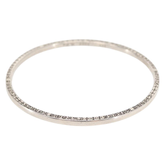 Chrome Hearts NTFL Spacer Bangle Bracelet Ag925 Silver Auth 159496SM