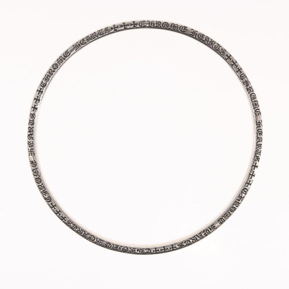 Chrome Hearts NTFL Spacer Bangle Bracelet Ag925 Silver Auth 159496SM