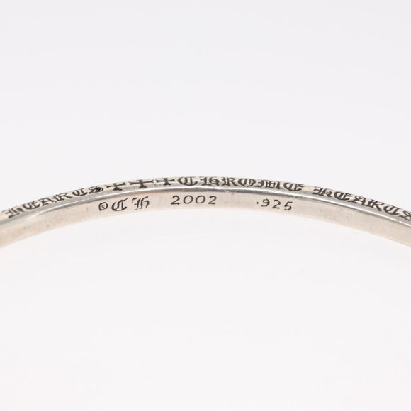 Chrome Hearts NTFL Spacer Bangle Bracelet Ag925 Silver Auth 159496SM