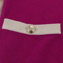 CHANEL COCO Button Cardigan Cashmere Multicolor CC Auth 159498M-11