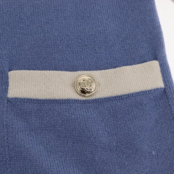 CHANEL COCO Button Cardigan Cashmere Multicolor CC Auth 159498M