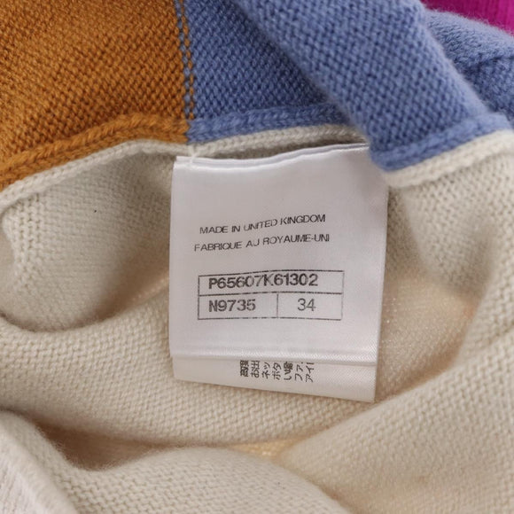 CHANEL COCO Button Cardigan Cashmere Multicolor CC Auth 159498M