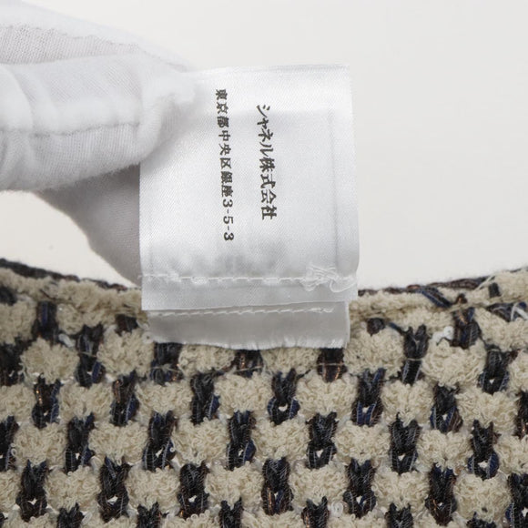 CHANEL No Collar Setup Tweed Multicolor CC Auth 159499SAM