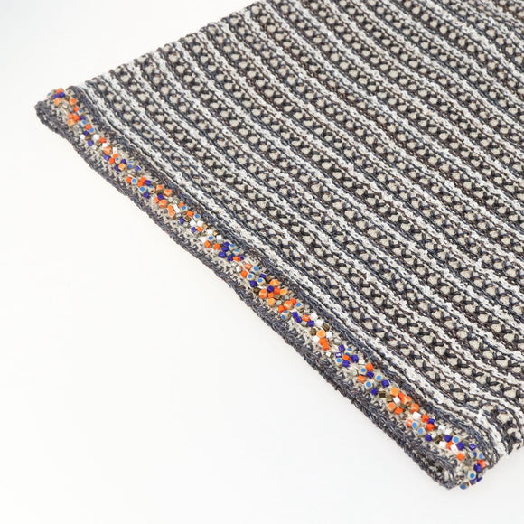 CHANEL No Collar Setup Tweed Multicolor CC Auth 159499SAM