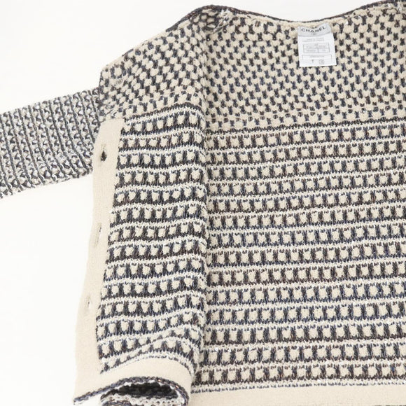 CHANEL No Collar Setup Tweed Multicolor CC Auth 159499SAM