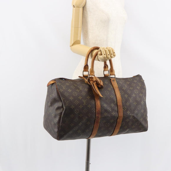 LOUIS VUITTON Monogram Keepall 45 Boston Tasche M41428 LV Auth 159530