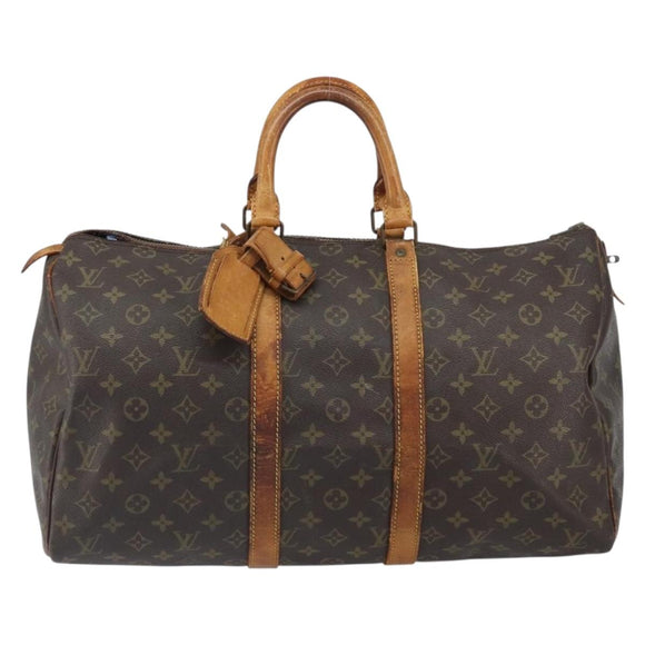 LOUIS VUITTON Monogram Keepall 45 Boston Tasche M41428 LV Auth 159530