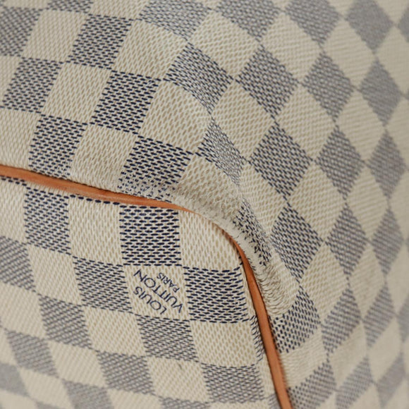 LOUIS VUITTON Damier Azur Keepall 50 Boston Bag N41430 LV Auth 159533V
