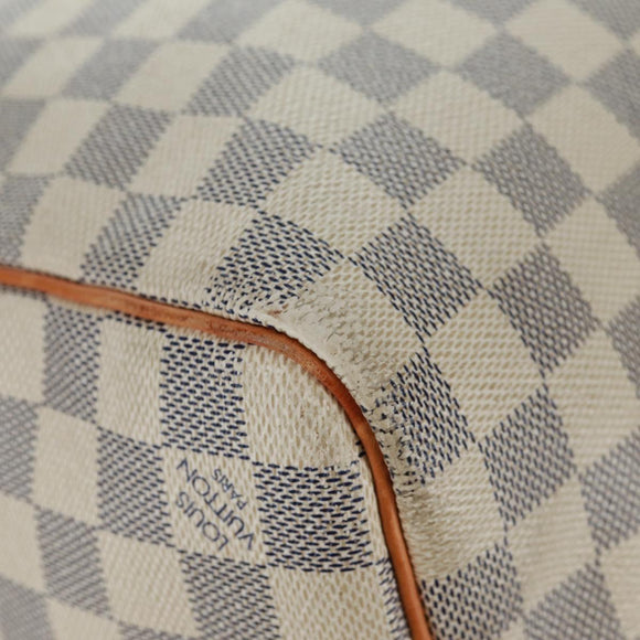 LOUIS VUITTON Damier Azur Keepall 50 Boston Bag N41430 LV Auth 159533V