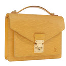 LOUIS VUITTON Epi Monceau 28 Hand Bag 2way Yellow M52129 LV Auth 159558-1