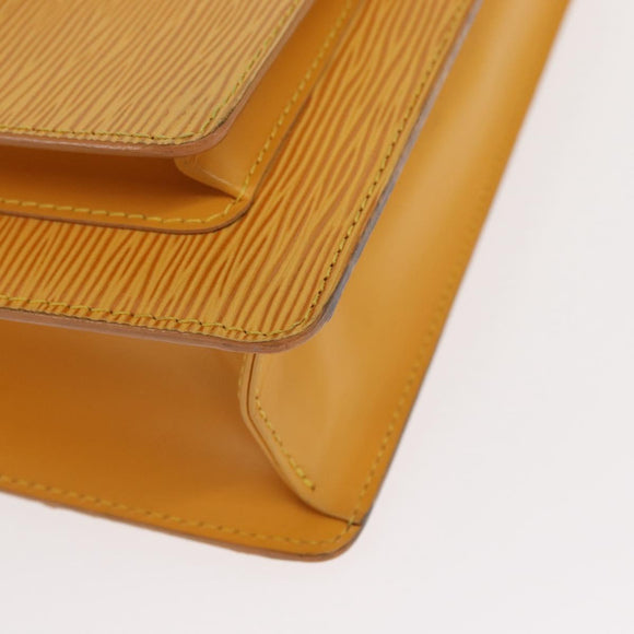 LOUIS VUITTON Epi Monceau 28 Hand Bag 2way Yellow M52129 LV Auth 159558