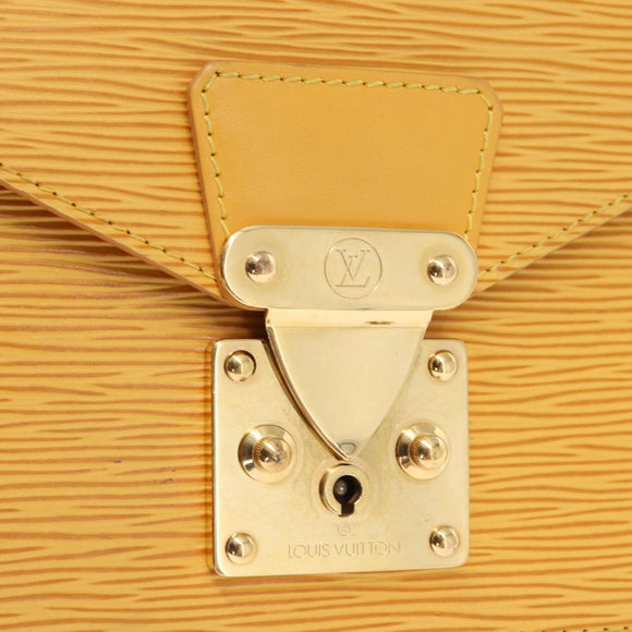 LOUIS VUITTON Epi Monceau 28 Hand Bag 2way Yellow M52129 LV Auth 159558