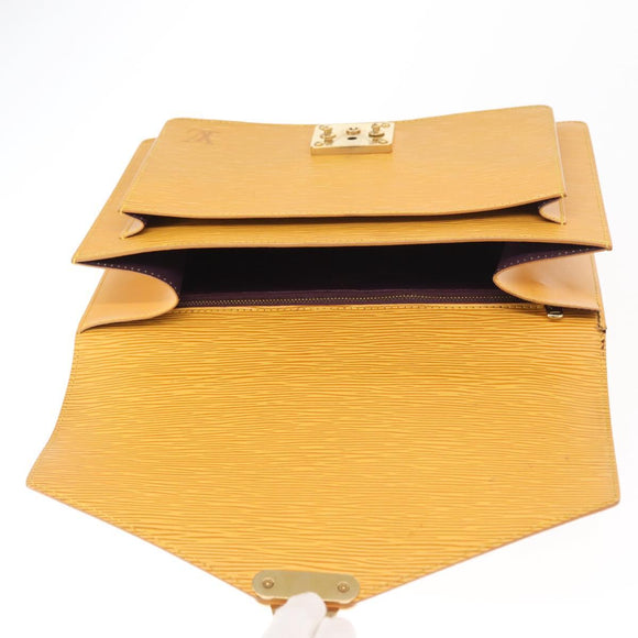 LOUIS VUITTON Epi Monceau 28 Hand Bag 2way Yellow M52129 LV Auth 159558