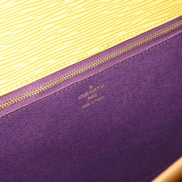 LOUIS VUITTON Epi Monceau 28 Hand Bag 2way Yellow M52129 LV Auth 159558