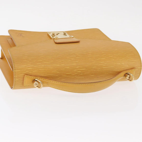 LOUIS VUITTON Epi Monceau 28 Hand Bag 2way Yellow M52129 LV Auth 159558