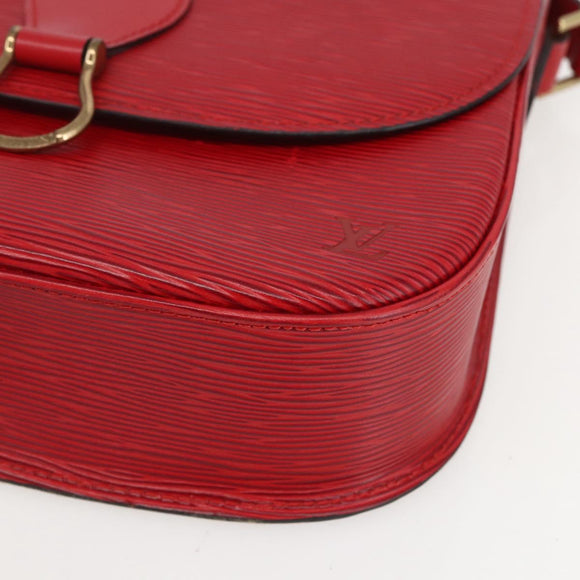 LOUIS VUITTON Epi Saint Cloud GM Shoulder Bag Red M52197 LV Auth 159560