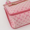 LOUIS VUITTON Monogram Mini Suck Catlin Hand Bag Pink Gold M92930 LV Auth 159562-14