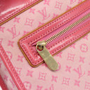 LOUIS VUITTON Monogram Mini Suck Catlin Hand Bag Pink Gold M92930 LV Auth 159562-17
