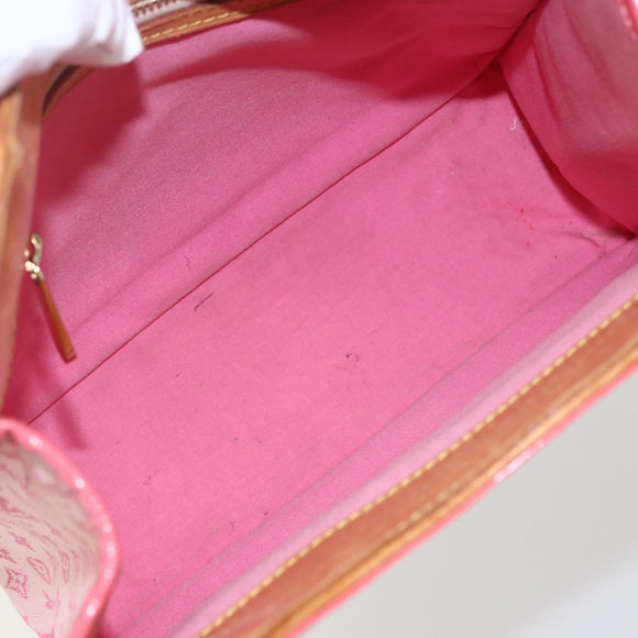 LOUIS VUITTON Monogram Mini Suck Catlin Hand Bag Pink Gold M92930 LV Auth 159562