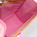 LOUIS VUITTON Monogram Mini Suck Catlin Hand Bag Pink Gold M92930 LV Auth 159562-20