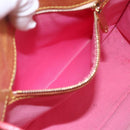 LOUIS VUITTON Monogram Mini Suck Catlin Hand Bag Pink Gold M92930 LV Auth 159562-22