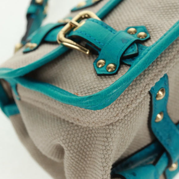 LOUIS VUITTON Antigua Sac Express PM Bag Turquoise Blue M92396 LV Auth 159564SAV