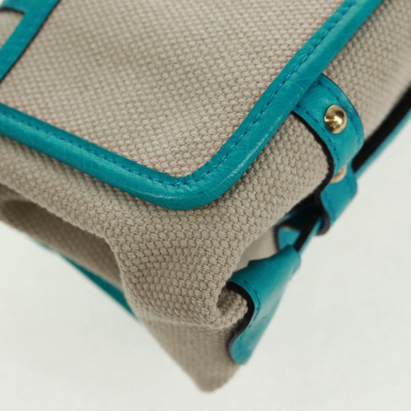 LOUIS VUITTON Antigua Sac Express PM Bag Turquoise Blue M92396 LV Auth 159564SAV