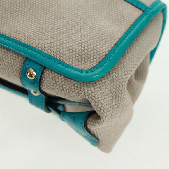 LOUIS VUITTON Antigua Sac Express PM Bag Turquoise Blue M92396 LV Auth 159564SAV