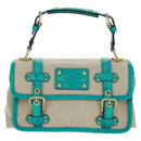 LOUIS VUITTON Antigua Sac Express PM Bag Turquoise Blue M92396 LV Auth 159564SAV-13