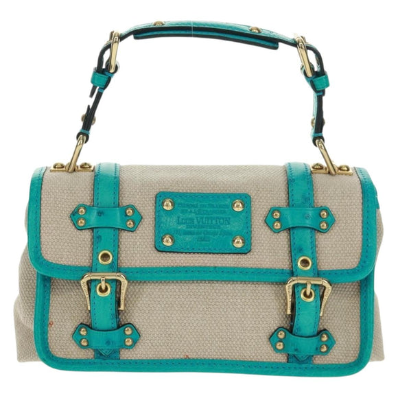 LOUIS VUITTON Antigua Sac Express PM Bag Turquoise Blue M92396 LV Auth 159564SAV