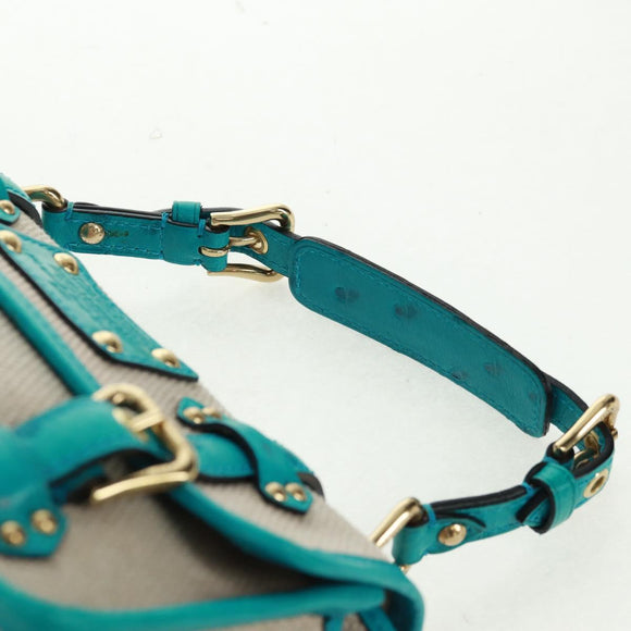 LOUIS VUITTON Antigua Sac Express PM Bag Turquoise Blue M92396 LV Auth 159564SAV