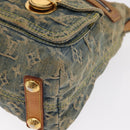 LOUIS VUITTON Monogram Denim Buggy PM Shoulder Bag Blue M95049 LV Auth 159565-15
