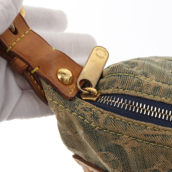 LOUIS VUITTON Monogram Denim Buggy PM Shoulder Bag Blue M95049 LV Auth 159565
