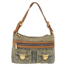 LOUIS VUITTON Monogram Denim Buggy PM Shoulder Bag Blue M95049 LV Auth 159565-13