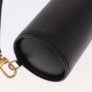 LOUIS VUITTON Epi Soufflot Pouch Pouch Black LV Auth 159569-10