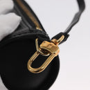 LOUIS VUITTON Epi Soufflot Pouch Pouch Black LV Auth 159569-14