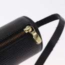 LOUIS VUITTON Epi Soufflot Pouch Pouch Black LV Auth 159569-15