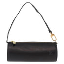 LOUIS VUITTON Epi Soufflot Pouch Pouch Black LV Auth 159569-2