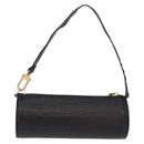 LOUIS VUITTON Epi Soufflot Pouch Pouch Black LV Auth 159569-3