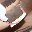 GUCCI GG Supreme Web Sherry Line Clutch Bag PVC Red Beige 89 01 033 Auth 159573-13